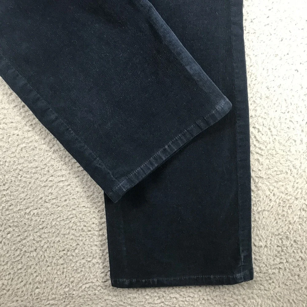 Tory Burch Pants Womens 26 Navy Blue Bootcut Corduroy Low Rise 33 Inseam Pockets